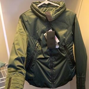 Helly Hansen EQ Red luxury apparel ski jacket.